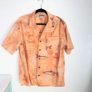 Columbia River Lodge 100% Cotton Button Down L